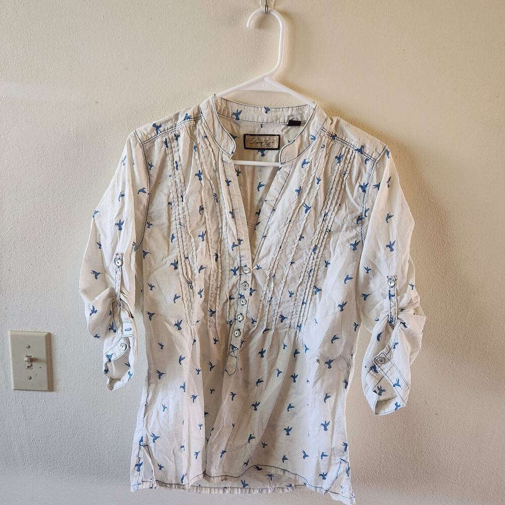 Legacy Falls for her 3/4 button down Blouse